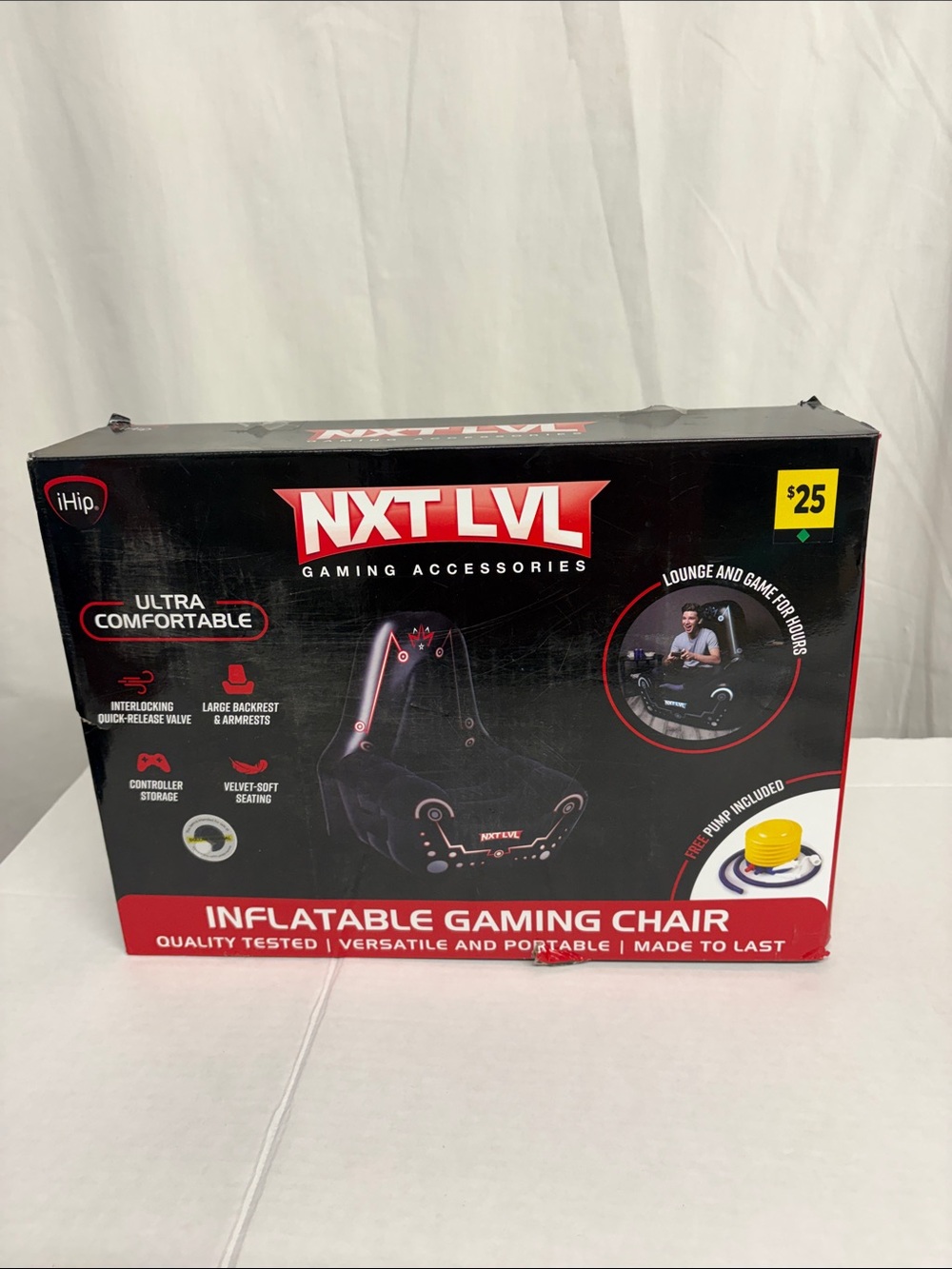 iHip Nxt Lvl Gaming Accessories Inflatable Gaming Chair